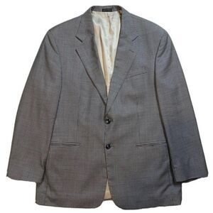 Stafford Houndstooth Two-Button Wool Sports Coat Blazer Jacket Men’s Size 44R